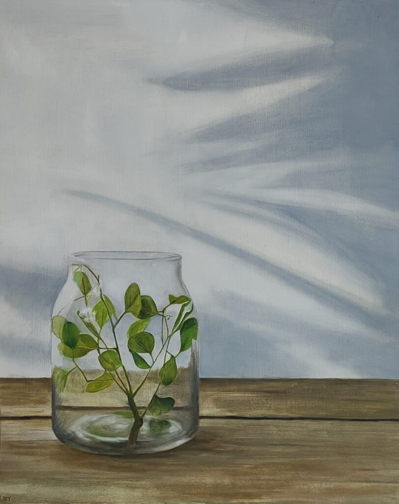 Jarrón.
Óleo sobre tabla.  60 x 40 cm. - 250 €